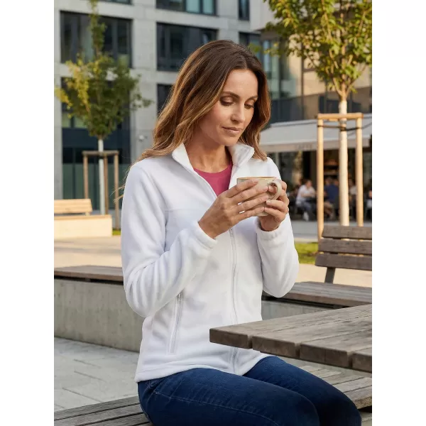  Hanorac de damă din fleece ALTISPORT NP/ALW405 ALB 
