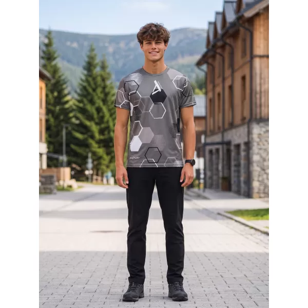  Tricou funcțional premium pentru bărbați ALTISPORT VOJ/ALM037TR01 GRI 