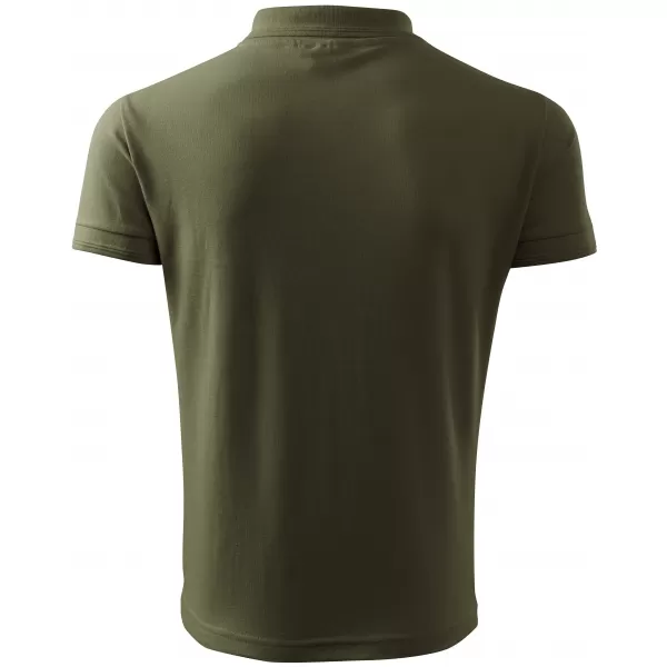  Tricou pentru bărbați cu guler ALTISPORT NP/ALM302 MILITAR 