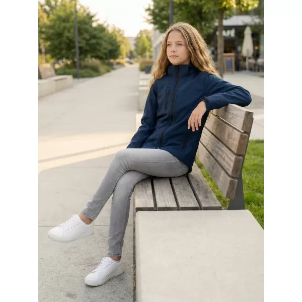  Jachetă softshell pentru copii ALTISPORT NP/ALK535 ALBASTRU MARIN 