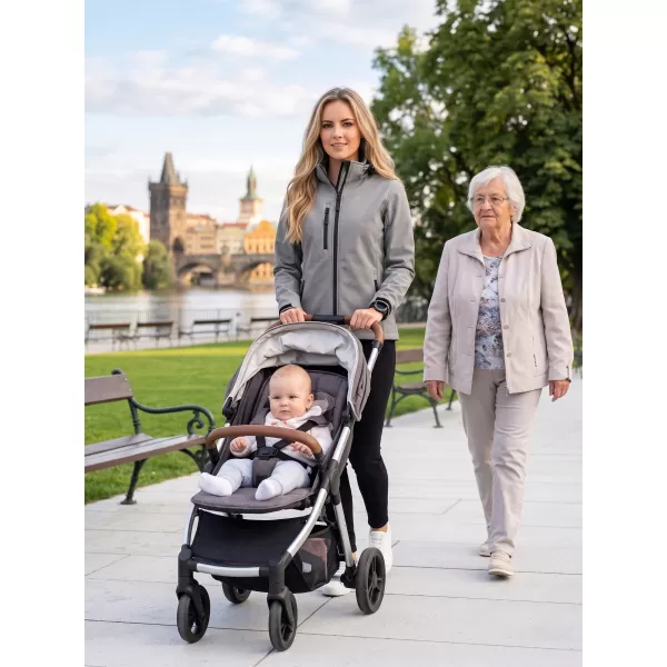  Jachetă softshell pentru femei ALTISPORT NP/ALW125 GRI OȚEL 