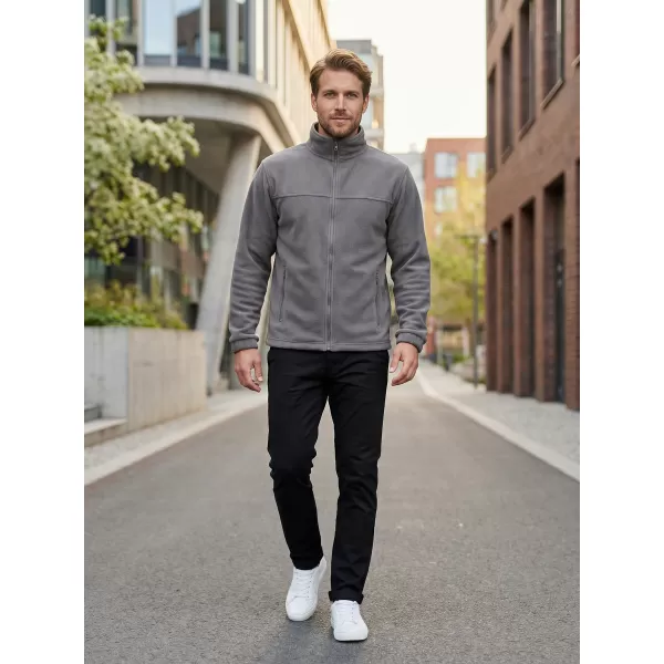  Hanorac pentru bărbați din fleece ALTISPORT NP/ALM105 GRI OȚEL 