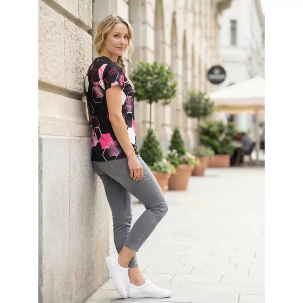  Tricou funcțional premium pentru femei ALTISPORT VOJ/ALW037TR01 NEGRU ROZ 