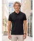 Tricou pentru bărbați cu guler ALTISPORT NoPrint NP/ALM712 NEGRU