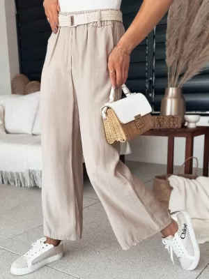 Pantalonii pentru doamne DSTREET CHIMAS UY2107 CARAMEL