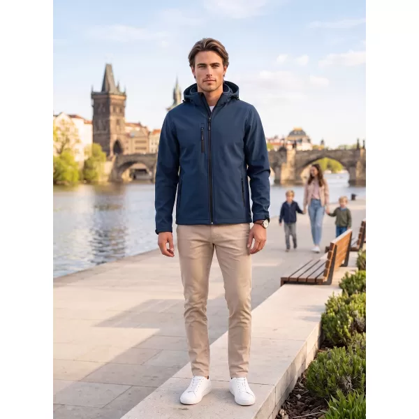  Jachetă softshell pentru bărbați ALTISPORT NP/ALM225 ALBASTRU MARIN 