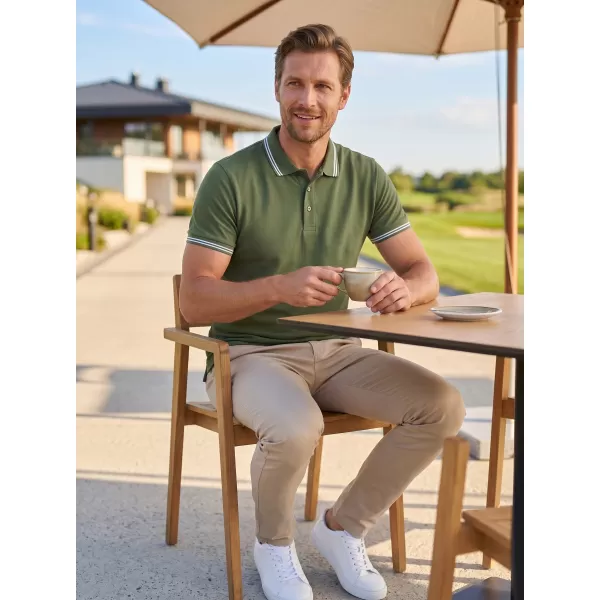  Tricou pentru bărbați ALTISPORT NP/ALM921 KAKI 