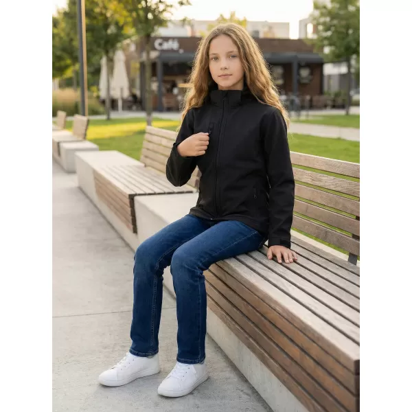  Jachetă softshell pentru copii ALTISPORT NP/ALK535 NEGRU 