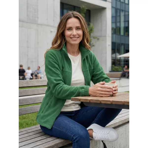  Hanorac de damă din fleece ALTISPORT NP/ALW405 STICLA VERDE 