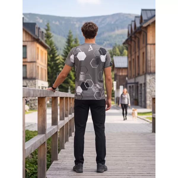  Tricou funcțional premium pentru bărbați ALTISPORT VOJ/ALM037TR01 GRI 