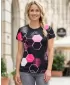 Tricou funcțional premium pentru femei ALTISPORT VOJ/ALW037TR01 NEGRU ROZ