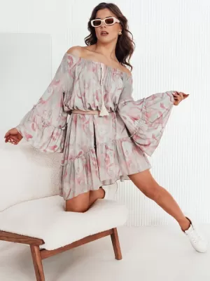 Rochie DSTREET FIONUALA EY2482 GRI DESCHIS