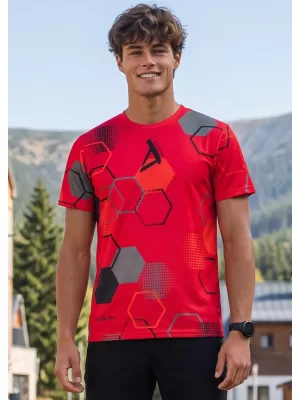 Tricou funcțional premium pentru bărbați ALTISPORT VOJ/ALM037TR01 ROȘU