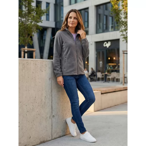  Hanorac de damă din fleece ALTISPORT NP/ALW405 GRI OȚEL 