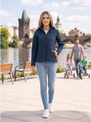 Jachetă softshell pentru femei ALTISPORT NP/ALW125 ALBASTRU MARIN