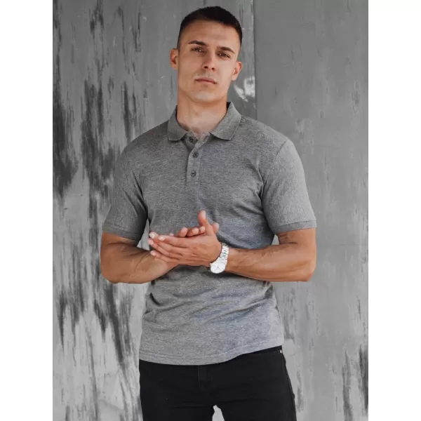  Mens t -thirt cu guler DSTREET PX0602 GRI ÎNCHIS 