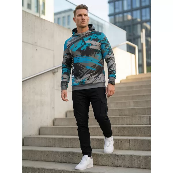  Hanorac premium pentru bărbați ALTISPORT VOJ/ALM014MI01 NEGRU/KEROSEN 