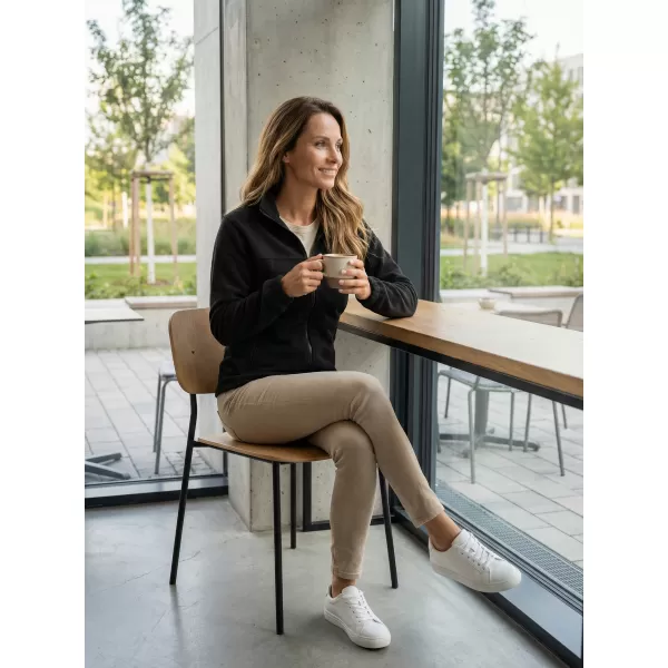  Hanorac de damă din fleece ALTISPORT NP/ALW405 NEGRU 