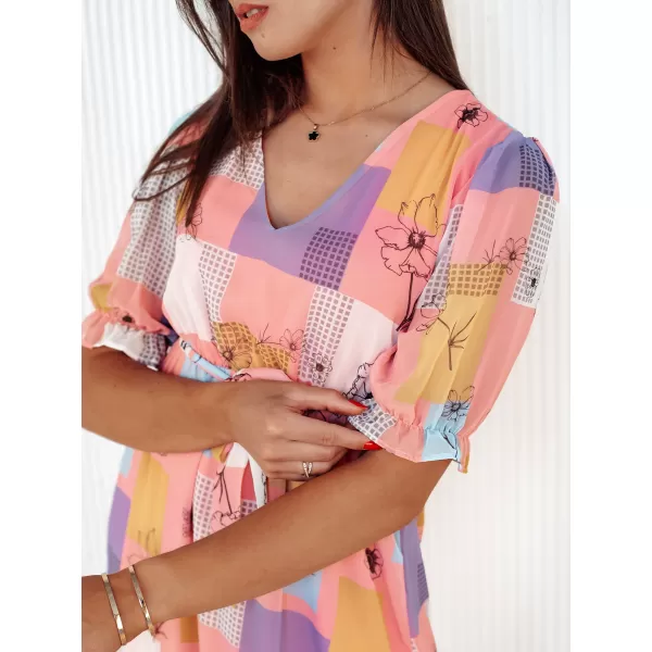  Rochie DSTREET BLOSSOM LOVE EY2522 ROZ 