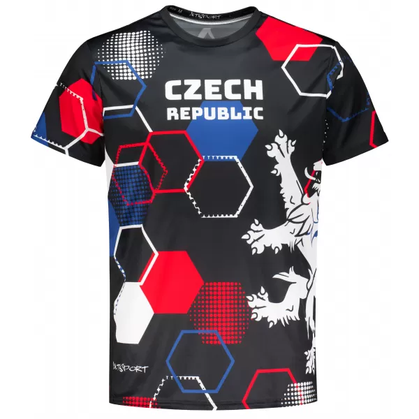  Tricou funcțional premium pentru bărbați ALTISPORT x CZE VOJ/ALM036TR01 FATA HEXA 