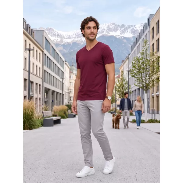  Tricou pentru bărbați ALTISPORT NoPrint NP/ALM007 GRANAT 
