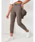 Pantalonii pentru doamne DSTREET DERCY UY2044 GRI DESCHIS