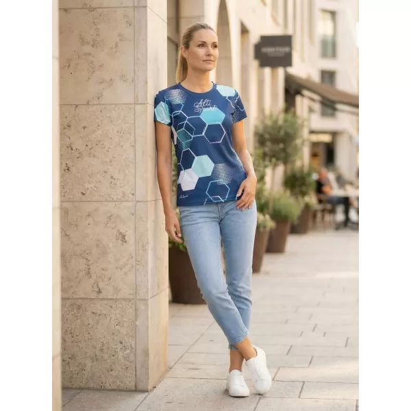  Tricou funcțional premium pentru femei ALTISPORT VOJ/ALW037TR01 ALBASTRU MARIN 