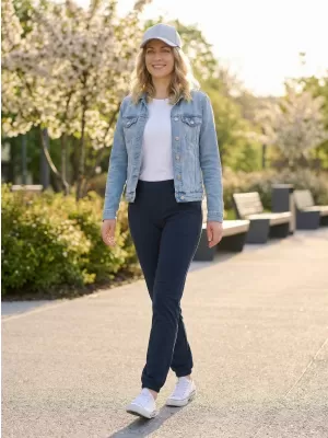 Pantaloni de trening pentru femei ALTISPORT NP/ALW306 ALBASTRU MARIN