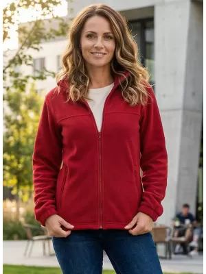 Hanorac de damă din fleece ALTISPORT NP/ALW405 ROȘU MARLBORO