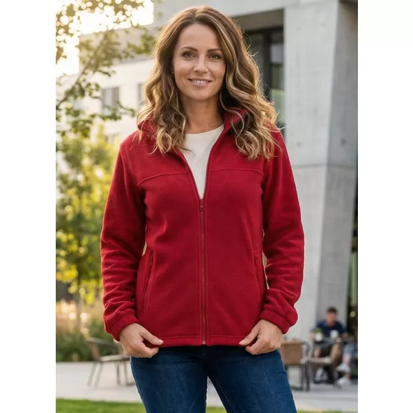  Hanorac de damă din fleece ALTISPORT NP/ALW405 ROȘU MARLBORO 