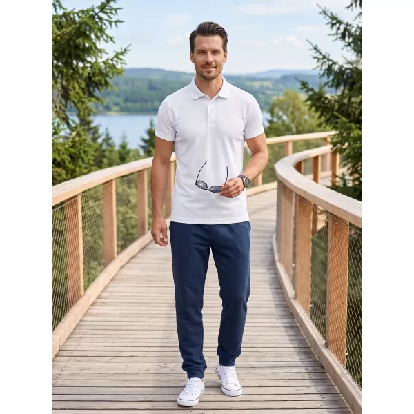  Tricou pentru bărbați cu guler ALTISPORT NoPrint NP/ALM712 ALB 