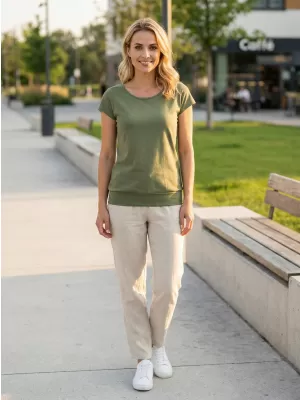 Tricou pentru femei ALTISPORT NP/ALW021 KAKI