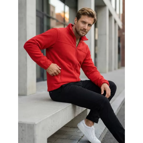  Hanorac pentru bărbați din fleece ALTISPORT NP/ALM105 ROȘU 