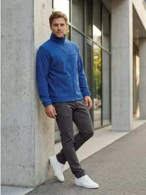 Hanorac pentru bărbați din fleece ALTISPORT NP/ALM105 ALBASTRU REGAL