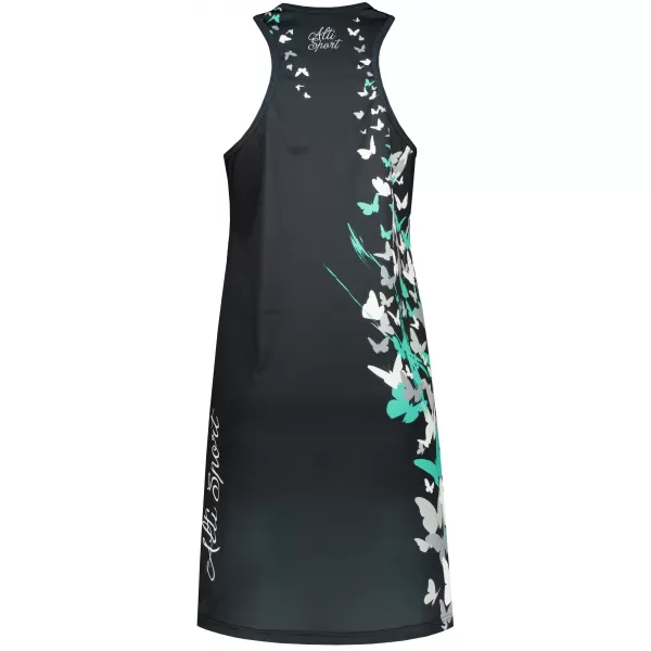 Rochie vestă funcțională premium pentru femei ALTISPORT VOJ/ALW022SAT01 NEGRU/TURCOAZ 