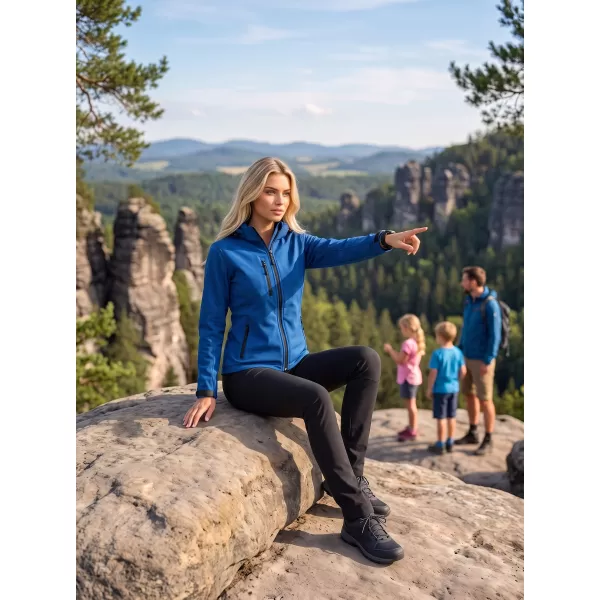  Jachetă softshell pentru femei ALTISPORT NP/ALW125 ALBASTRU REGAL 