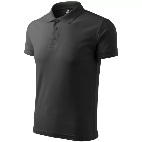  Tricou pentru bărbați cu guler ALTISPORT NP/ALM302 ARDEZIE ÎNTUNECATĂ 