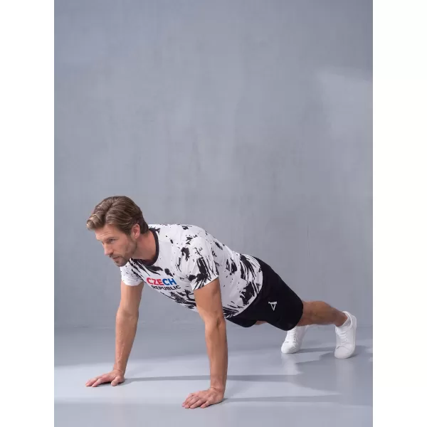  Tricou funcțional premium pentru bărbați ALTISPORT x CZE VOJ/ALM036TR01 ABSTRACTIZARE 