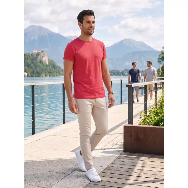  Tricou pentru bărbați ALTISPORT NoPrint NP/ALM361 EVIDENȚIERE ROȘIE 