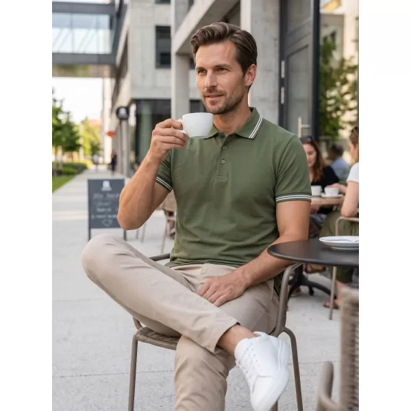  Tricou pentru bărbați ALTISPORT NP/ALM921 KAKI 