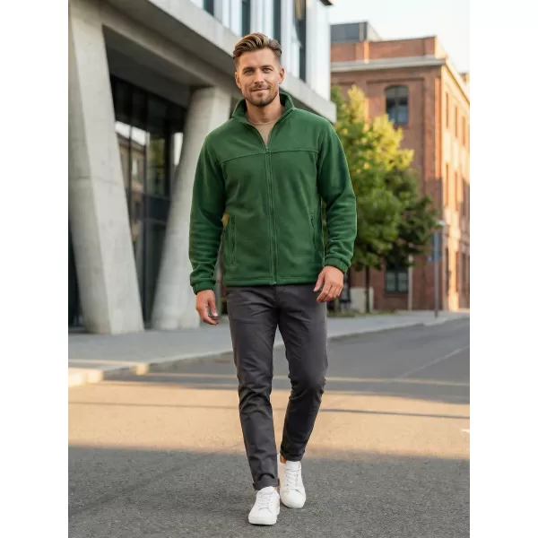  Hanorac pentru bărbați din fleece ALTISPORT NP/ALM105 STICLA VERDE 