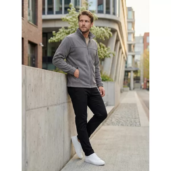  Hanorac pentru bărbați din fleece ALTISPORT NP/ALM105 GRI OȚEL 