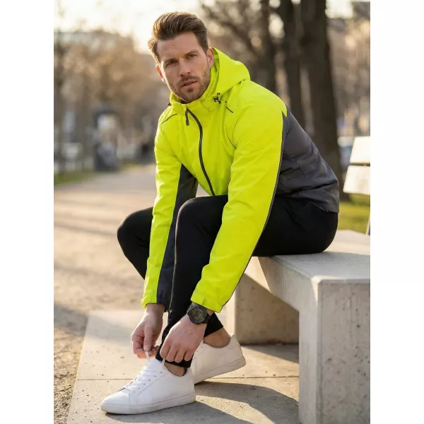  Jachetă pentru bărbați ALTISPORT NoPrint NP/ALM835 GALBEN NEON 