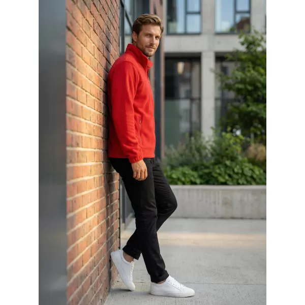  Hanorac pentru bărbați din fleece ALTISPORT NP/ALM105 ROȘU 