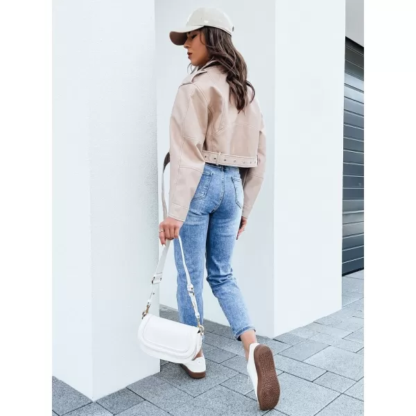  Sacou din piele DSTREET BADEN TY4336 BEJ 