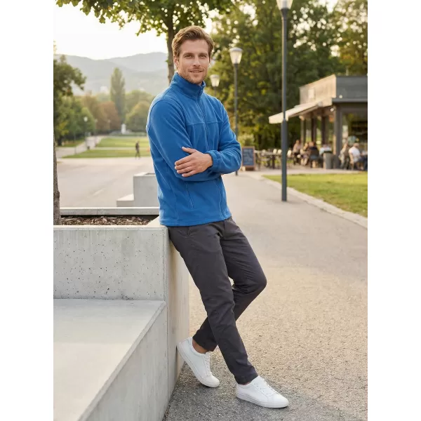  Hanorac pentru bărbați din fleece ALTISPORT NP/ALM105 ALBASTRU AZUR 