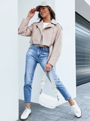 Sacou din piele DSTREET BADEN TY4336 BEJ