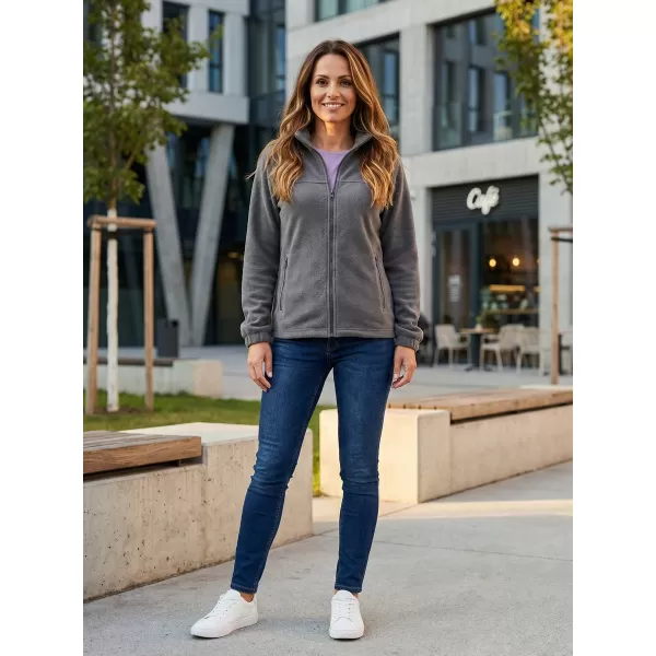  Hanorac de damă din fleece ALTISPORT NP/ALW405 GRI OȚEL 