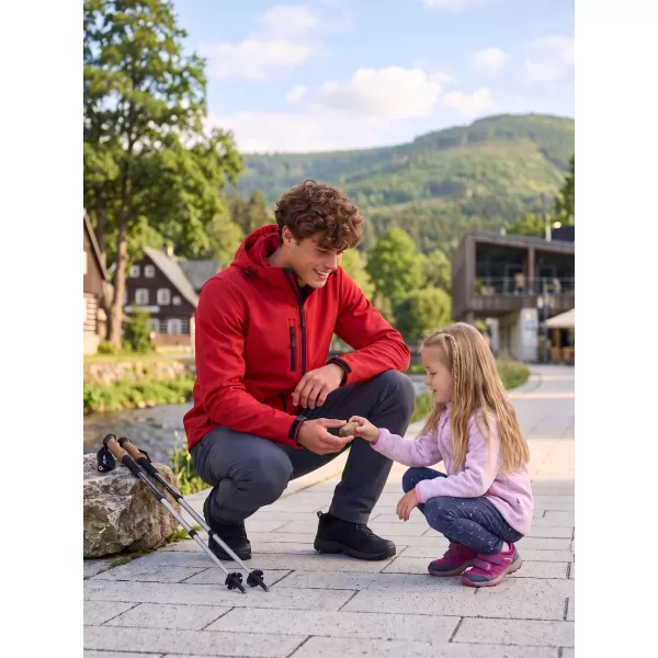  Jachetă softshell pentru bărbați ALTISPORT NP/ALM225 ROȘU 