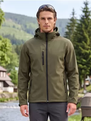 Jachetă softshell pentru bărbați ALTISPORT NP/ALM225 MILITAR